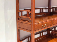 Load image into Gallery viewer, Full Height Bookshelf in A set of 2 in 4 Tiers and Drawer Details
