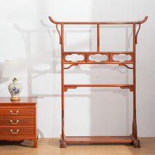 Load image into Gallery viewer, Freestanding Classic Rosewood Rack / Towel Rail / Clothes Hanger in 2 Tier
